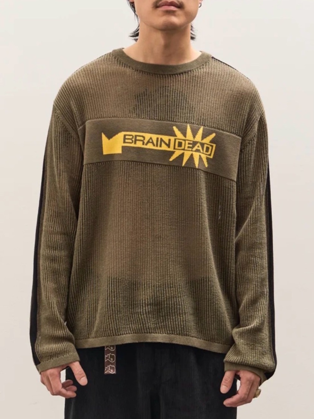 Brain Dead Long Sleeve Mesh Jumper